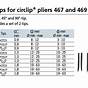 External Circlip Pliers Size Chart