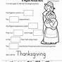 History Of Thanksgiving Worksheet