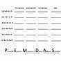 Easy Order Of Operations Worksheets