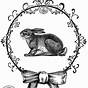 Printable Vintage Bunny Images