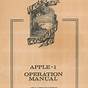 Apple 1 Operation Manual