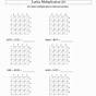 Lattice Multiplication 3-digit By 3-digit Worksheet
