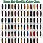 Hair Dye Colours Chart