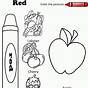 The Color Red Worksheet
