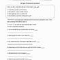 Creating Topic Sentences Worksheet