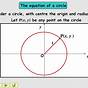 Equation Of A Circle Worksheets