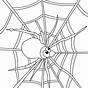 Printable Spider Web Coloring Page