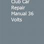 Club Car Repair Manual
