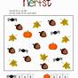 Fall Worksheets For Preschoolers