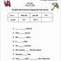 English Verb Worksheet For Class 1