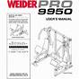 Weider Wesy85100 User Manual