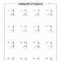 Subtracting Mixed Numbers Worksheets Pdf