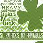 Saint Patrick's Day Free Printables