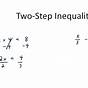 Multi Step Equations Inequalities Worksheets