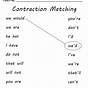 Contraction Worksheet Second Grade