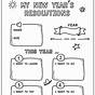 Kids' New Year's Resolution Worksheet