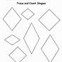 Diamond Tracing Worksheet