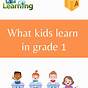 What Do First Graders Learn