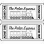 Polar Express Train Ticket Printable