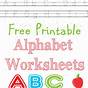Free Alphabet Printable Worksheets