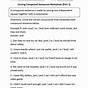 Compound Sentences Worksheet 3rd Grade