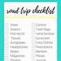 Road Trip Checklist Printable