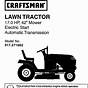 Craftsman Mower 917.289031 Parts Manual