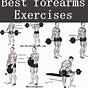 Full Forearm Workout Chart