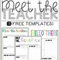 Free Meet The Teacher Editable Template Pdf