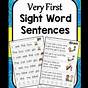 Very First Sight Word Sentences