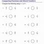 Fractions Mixed Numbers Worksheet