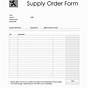 Free Pdf Order Form Template
