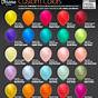 Gemar Balloons Color Chart