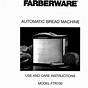 Farberware 455n User Manual