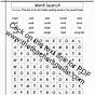 Word Search For 5th Graders
