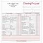 Pdf Printable Free Cleaning Proposal Template