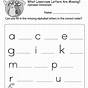 Worksheet For The Letter A