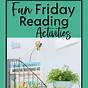 Fun Friday Activities For 5th Graders