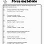 Primary Science Forces Worksheet