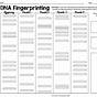 Dna Fingerprint Worksheet Activity