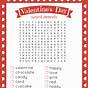 Printable Valentines Word Search