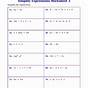 Evaluating Algebraic Expressions Quiz