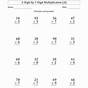 Multiplication Worksheets 2 Digit By 1 Digit