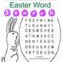 Word Search Easter Printable
