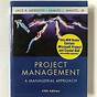 Project Management A Managerial Approach 11th Edition Pdf