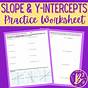 Finding Slope And Y Intercept Worksheets