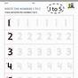 Kindergarten Number Writing Worksheets