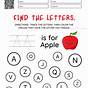 Letters Find Worksheet For Kindergarten