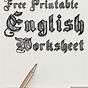 English Worksheets Com