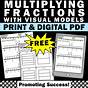 Multiplying Fractions Visual Worksheet
